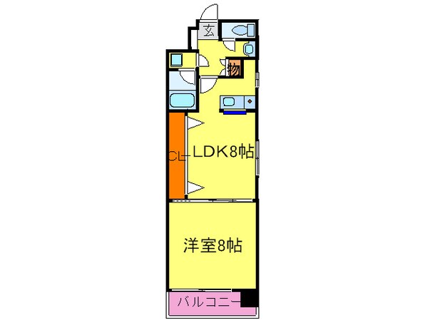 プリオール烏丸三条の物件間取画像